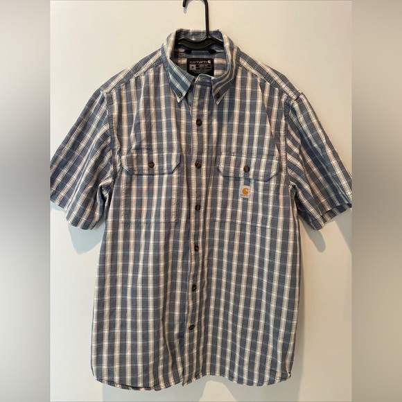 Carhartt Loose Fit Short Sleeve Button Up Men’s Medium - Picture 1 of 6